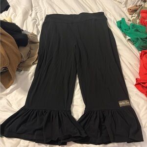 Women’s Matilda Jane Black Ruffle Hem Bottoms